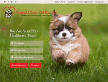 Tablet Screenshot of animalclinicdelrancho.com